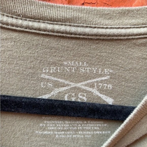 Grunt Style Mens Small Green Born To Grill Fire Short Sleeve Graphic Tshirt - Picture 5 of 8